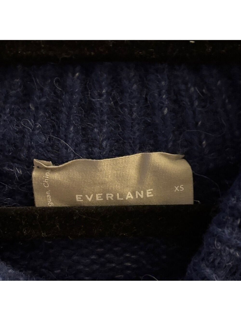 Navy Blue Women's Sweater - Picture 4 of 5